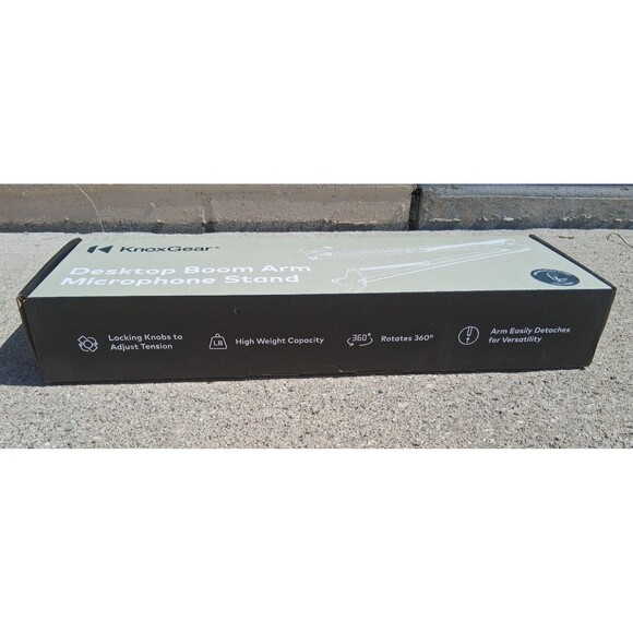 NEW! Knox Gear Desktop Boom Arm Microphone Stand - Picture 2 of 8